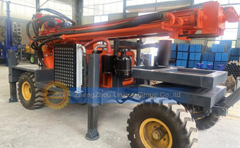 400M-tire-type-water-well-drilling-rig
