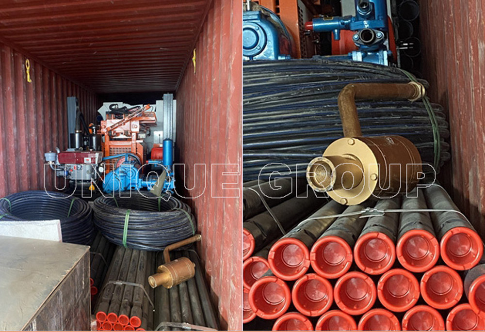 One set of water well drilling rig 2 - One set of water well drilling rig was packed and shipped to the Czech Republic