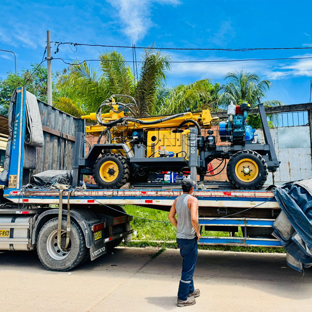 200m Wheel Water Well Drilling Rig Successful Delivery to Peru Client 200 2 - 200m Wheel Water Well Drilling Rig Successful Delivery to Peru Client