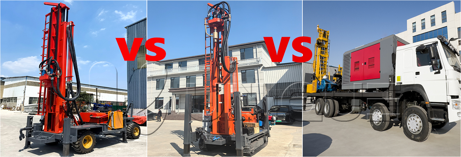 UNIQUMEMAC Crawler Type VS Wheel Type VS Truck Mounted Type Water Well Drilling Rig--Which One Suitable for You in Africa or America? blog 0211 - UNIQUMEMAC Crawler Type VS Wheel Type VS Truck Mounted Type Water Well Drilling Rig--Which One Suitable for You in Africa or America?