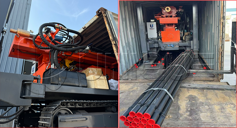 blog 0212 1 - UNIQUEMAC UY260 Tracked Water Well Drilling Rig Shipped to Georgia | 260m Depth High-Efficiency Water Drilling Rig
